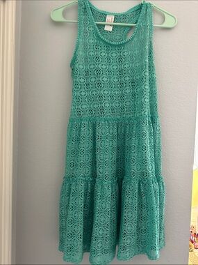 Cat & Jack Mint Lace Tiered Dress for Kids